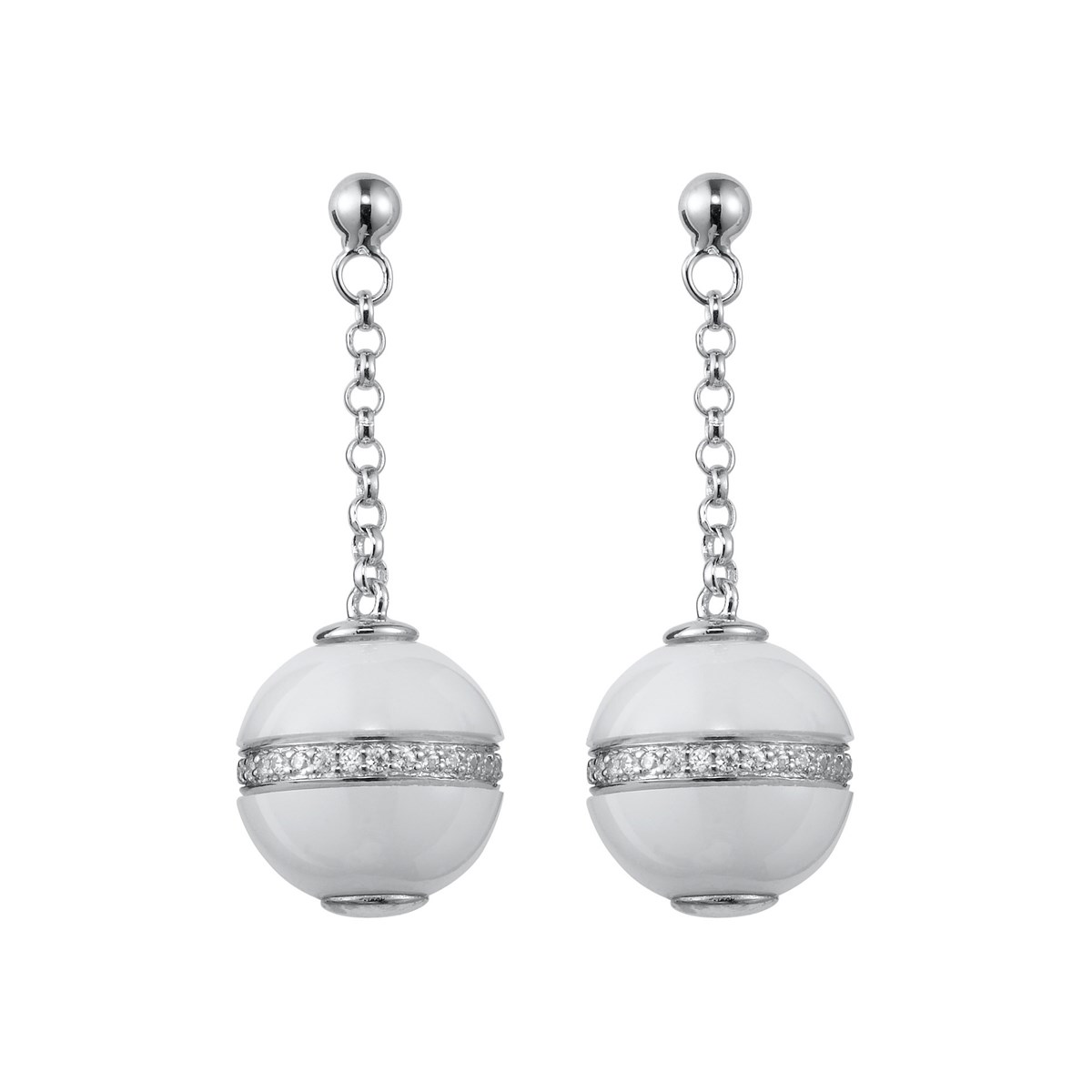 Boucles d'oreilles pendantes en Argent