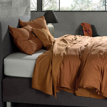 Dekbedovertrek Satinado - Cognac Brown