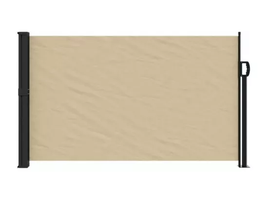 Auvent latéral rétractable beige 120x500