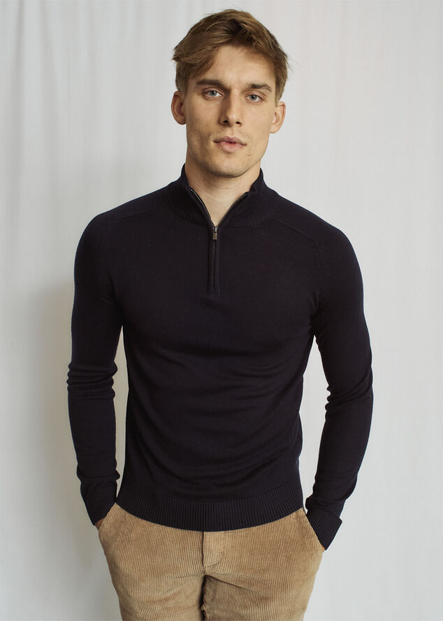 Bruun & Stengade BS Pelle Regular Fit Knitwear Navy