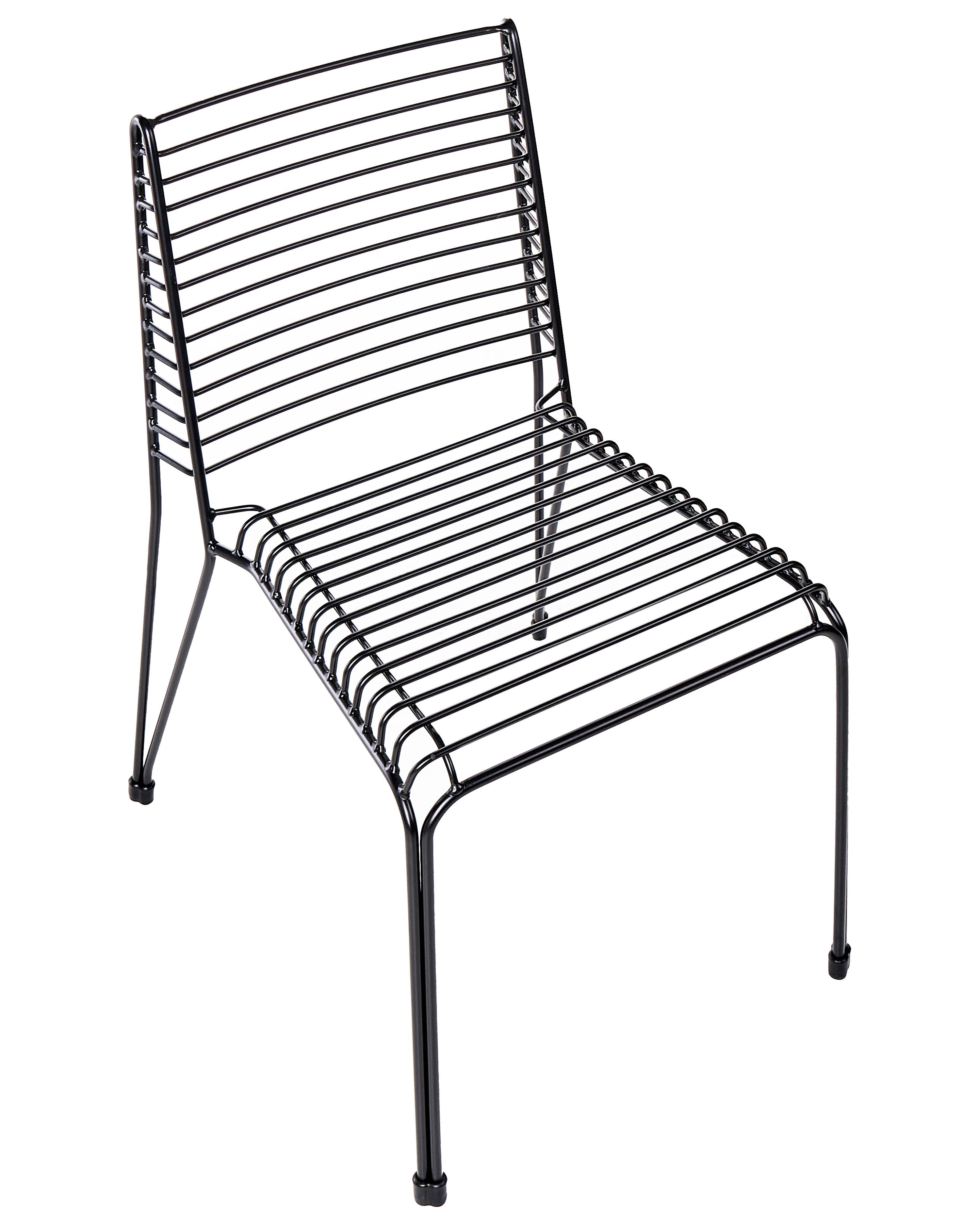 Set van 2 tuinstoelen CHIEVE Metaal Zwart