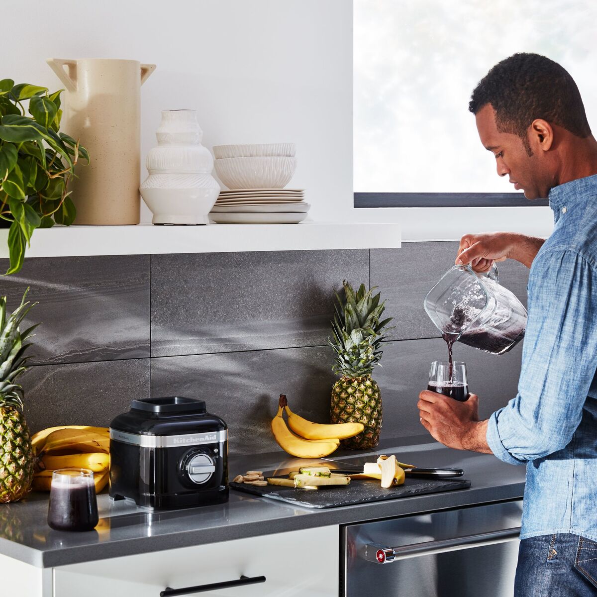 Artisan K400 Blender, mørk blå
