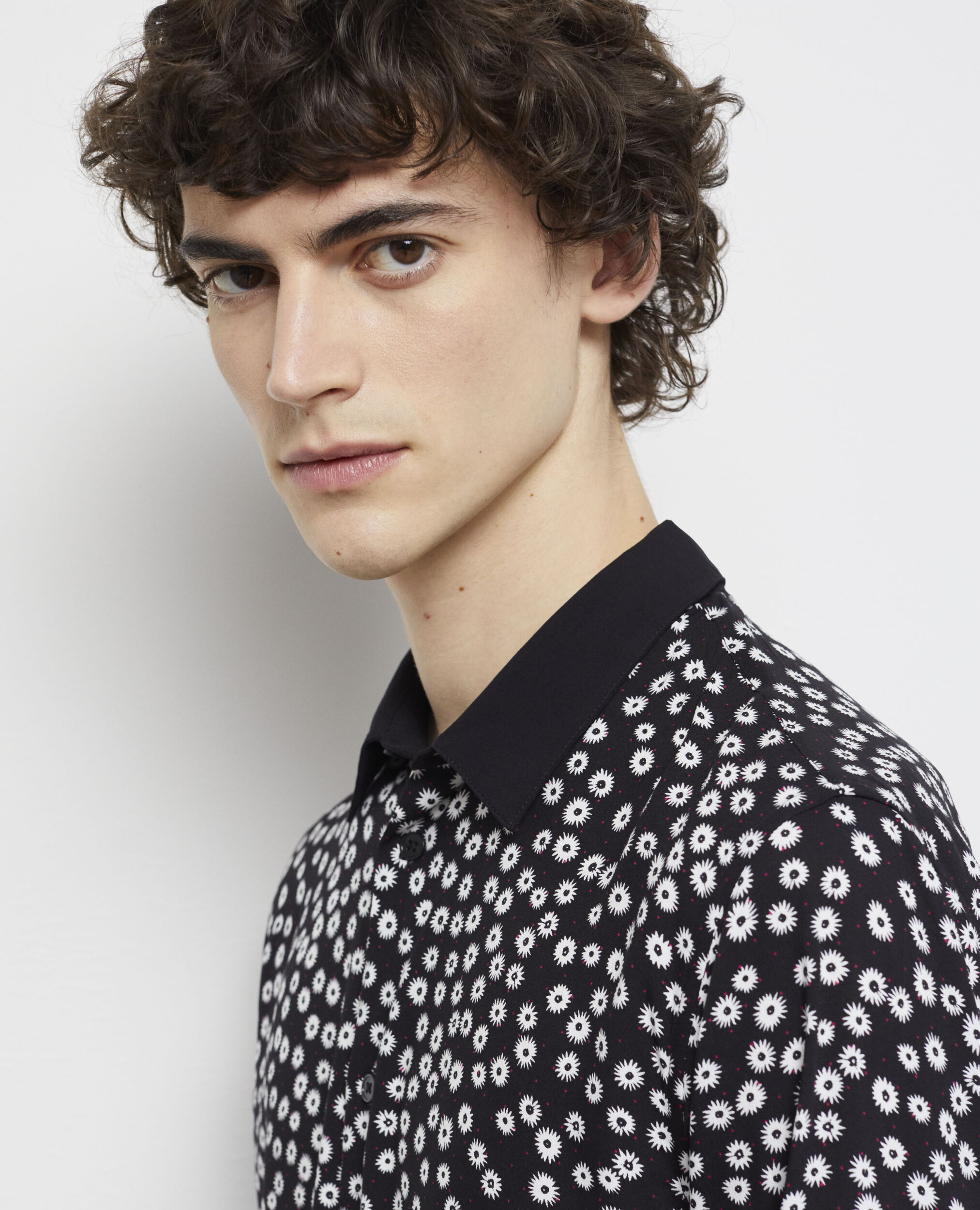 Chemise col classique imprimée