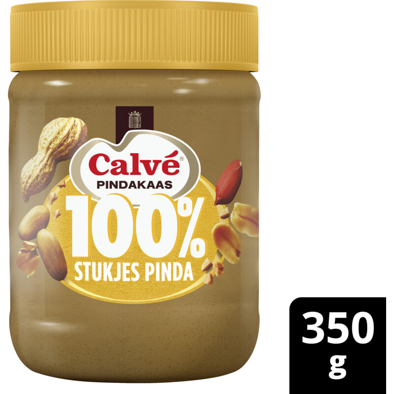Calvé 100% stukjes pinda pindakaas