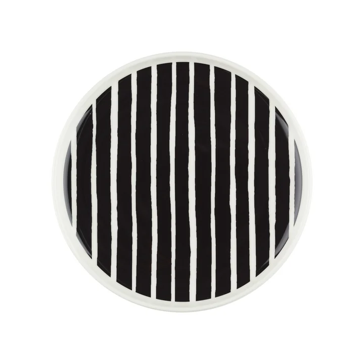Marimekko - Oiva Piccolo Teller, Ø 20 cm, weiss / schwarz