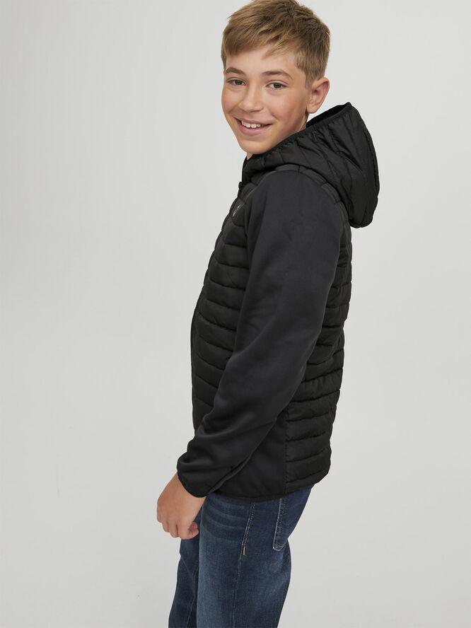 Jack & Jones JJEMULTI QUILTED JACKET NOOS JNR Black/set-in sleeves