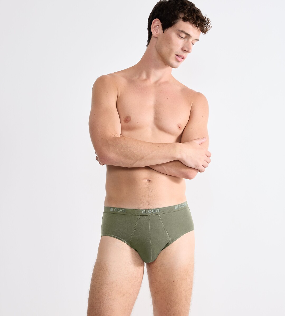 SLOGGI<br>Vestido midi masculino básico em katoen elástico