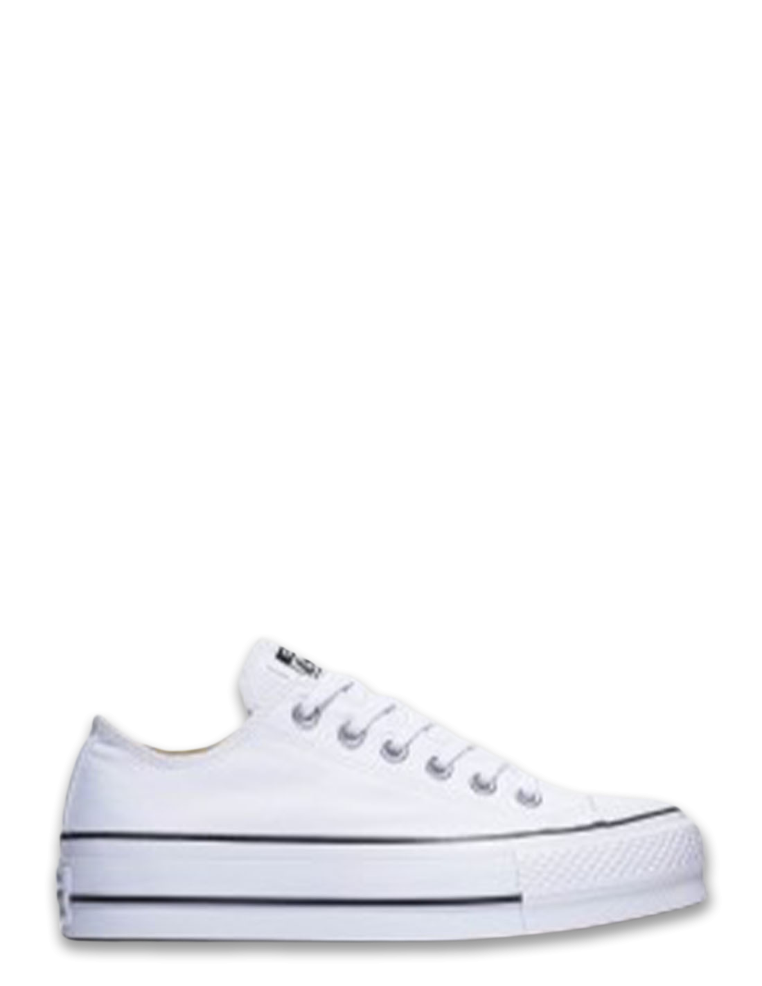 converse sneakers compensées basses femme lift ox blanc
