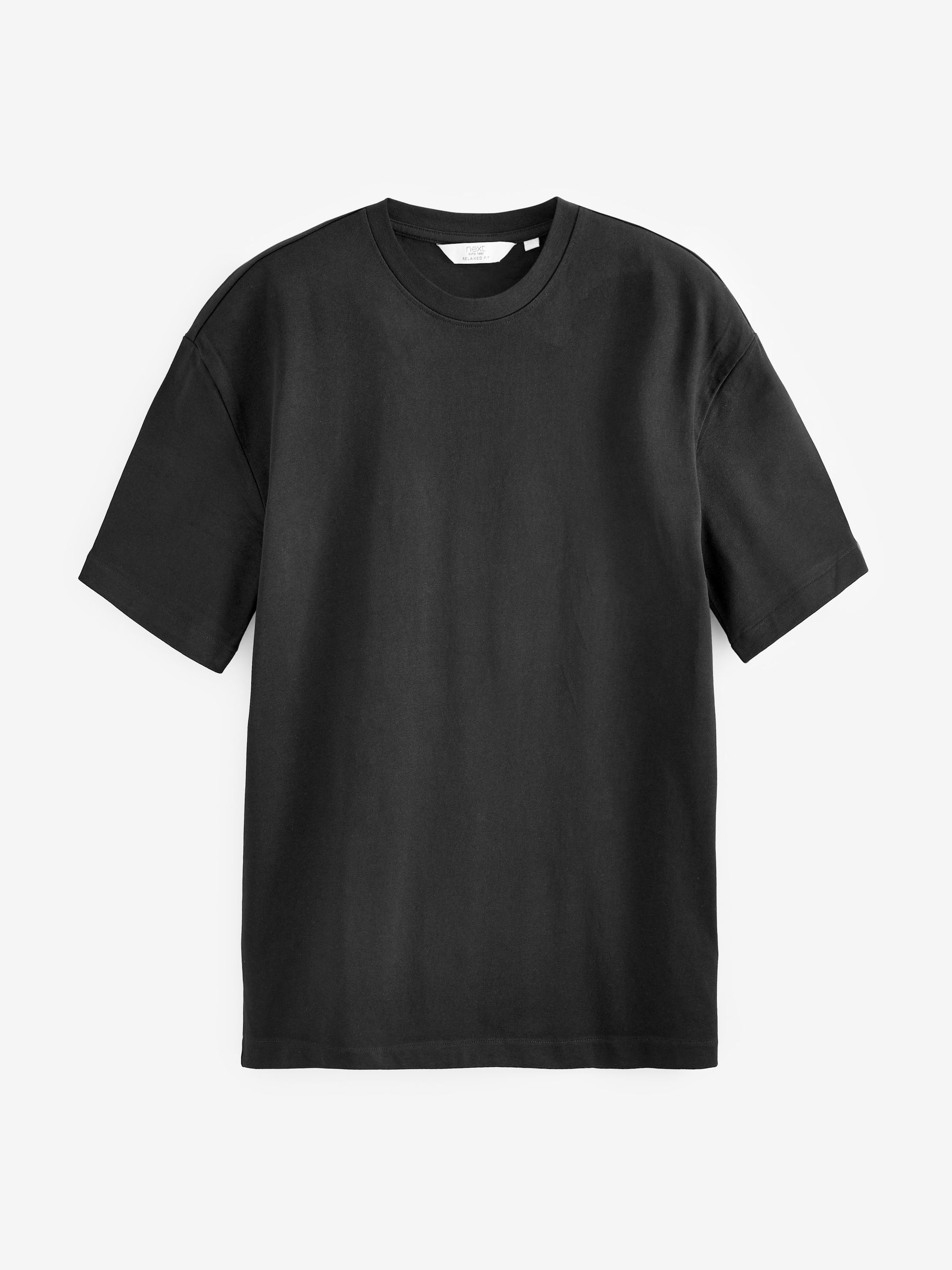 Zwart - Relaxed fit - Zwaar T-shirt