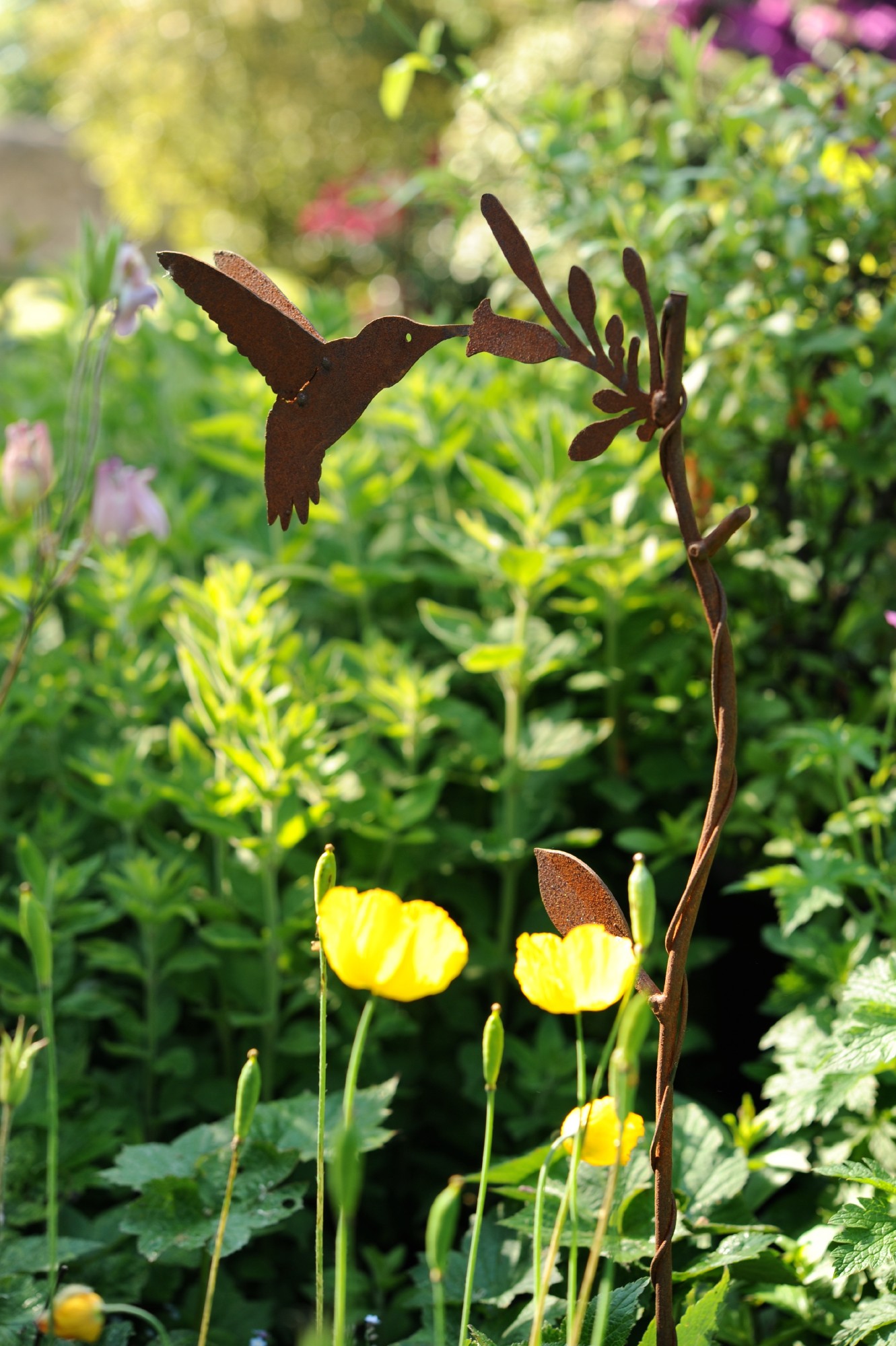 Gartenstecker 'Hummingbird', T 1 cm, B 23 cm, H 90 cm günstig bestellen