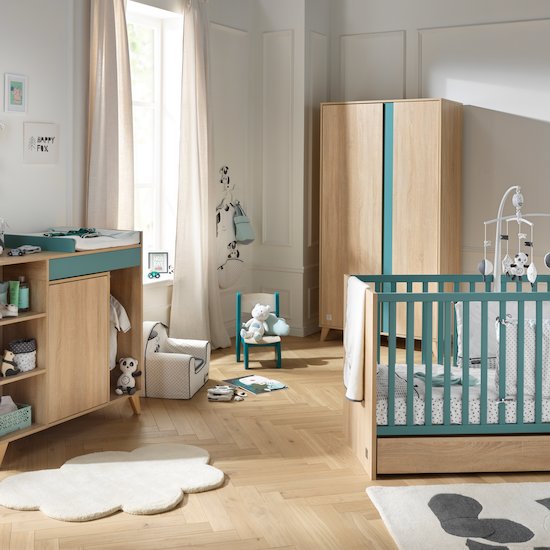 Nova new commode avec plan à langer intégré   Argile douce        de               Sauthon Baby's Sweet Home