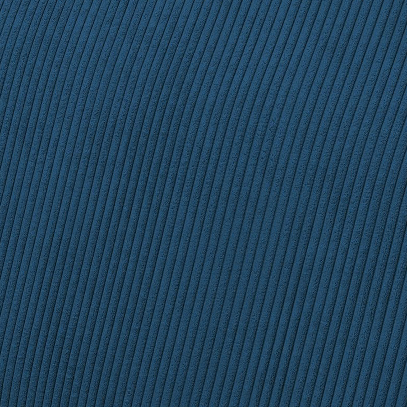 Bobochic Canapé d'angle réversible ultra moelleux voltaire velours côtelé bleu foncé - 310x174x75 cm