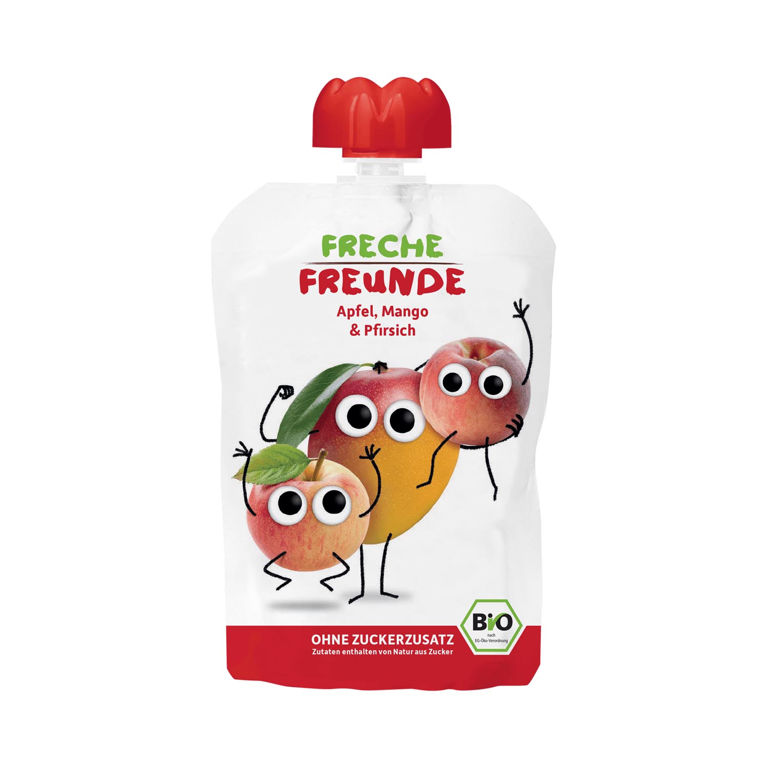 Freche Freunde Quetschmus<br>100 g, Beutel, Apfel Mango & Pfirsich