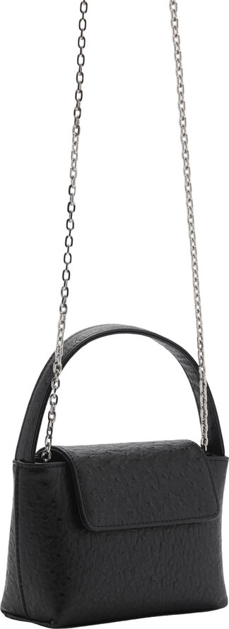 MANGO Flap chain bag Black