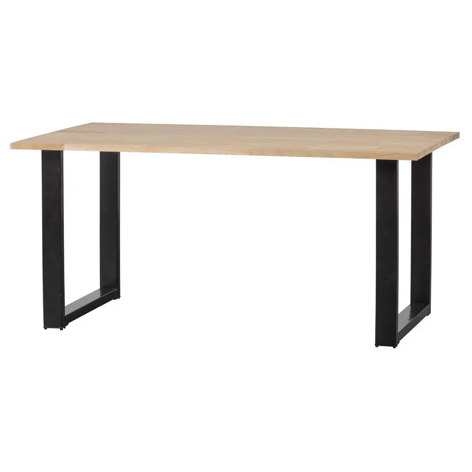 WOOOD Tablo Tafel met U-poot - Eiken - 75x180x90