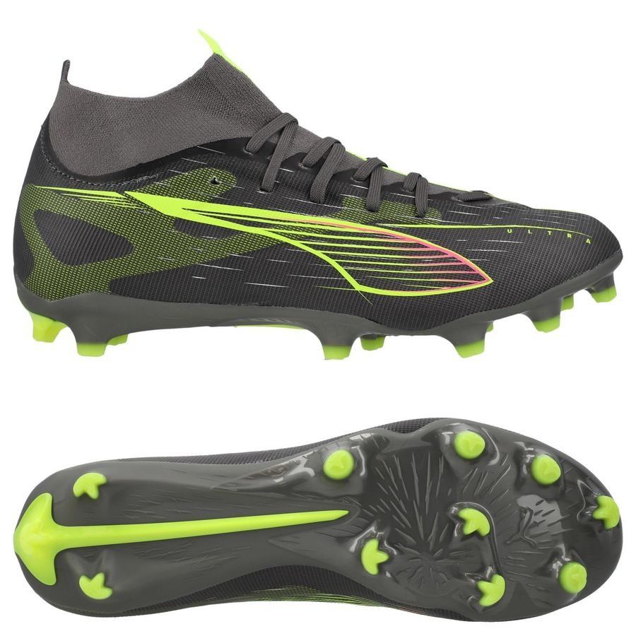 PUMA Ultra 5 Match   FG/AG Audacity - Matte Aged Silver/Jaune/Argenté