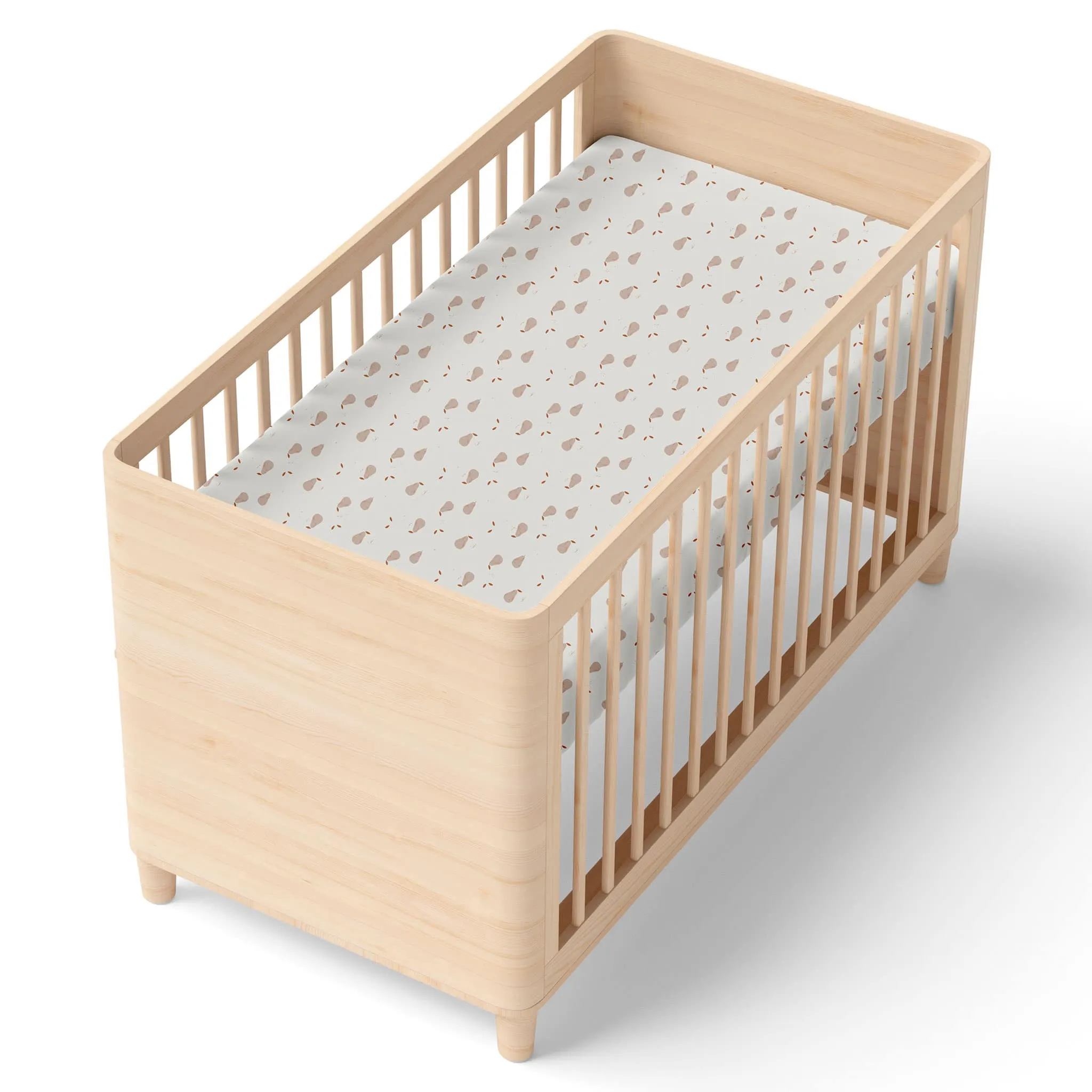 Origami Maison Drap Contour pour Lit de Bébé - Poires