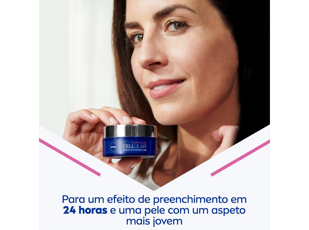 CREME DE ROSTO DE NOITE CELLULAR FILLER  EXTRA FIRMEZA NIVEA 50 ML