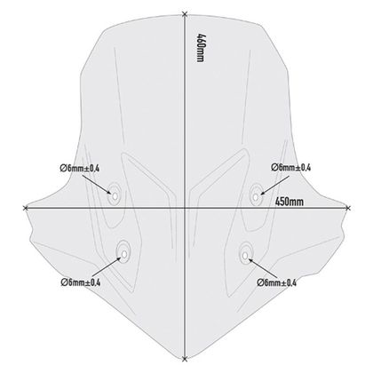 Bulle Givi Haute protection fumé