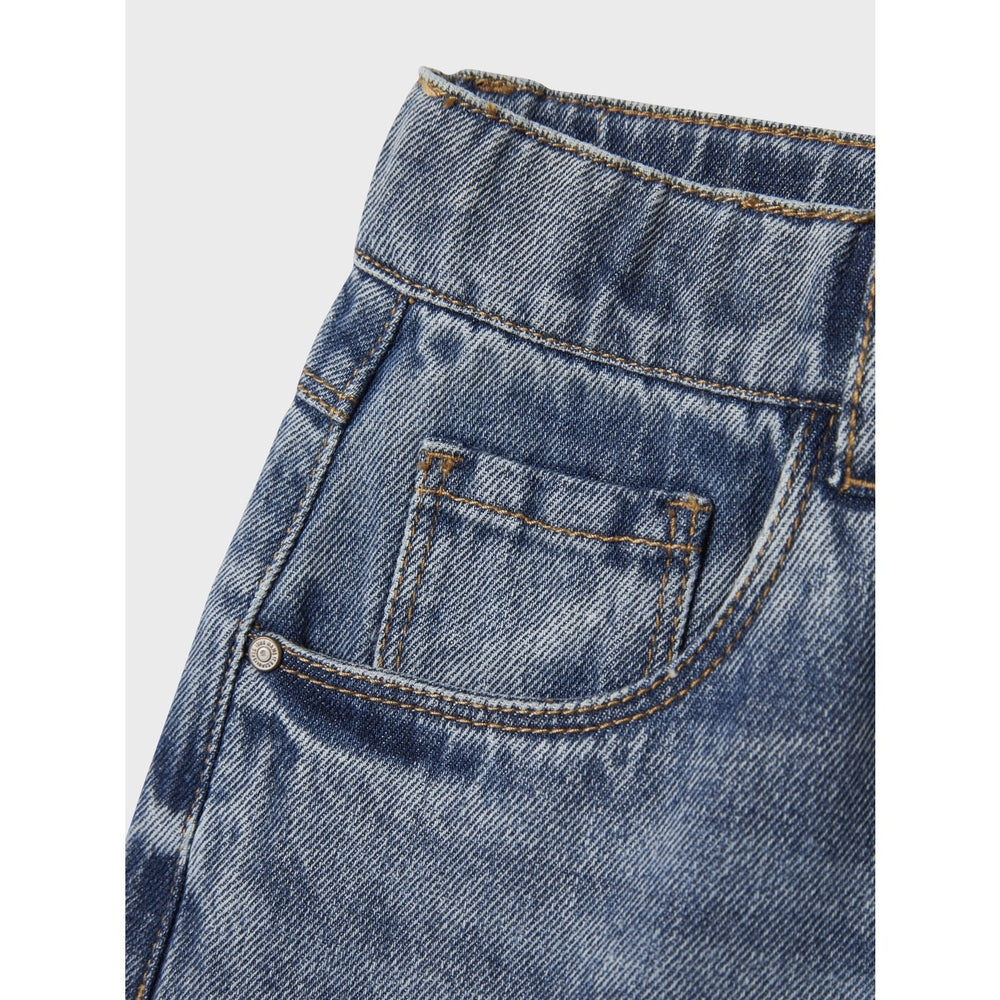Køb Name It Medium Blue Denim Nkfbella Skater Xwide Jeans 3111-Za Noos