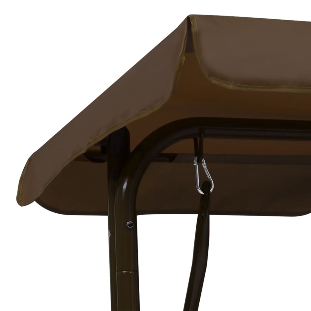Balancelle pour enfants marron 115x75x110 cm tissu