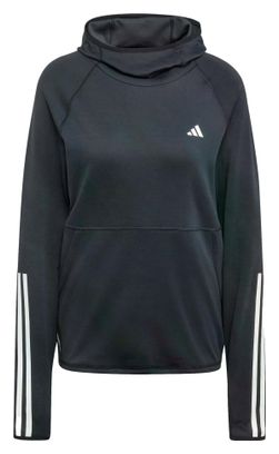 Haut à capuche Adidas Own The Run 3 Noir Femme