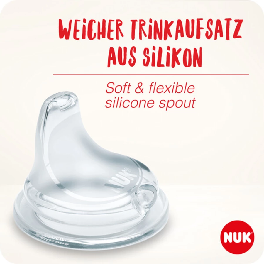 NUK Learner Cup Edelstahl Rosa Stainless Steel 125 ml Silikon