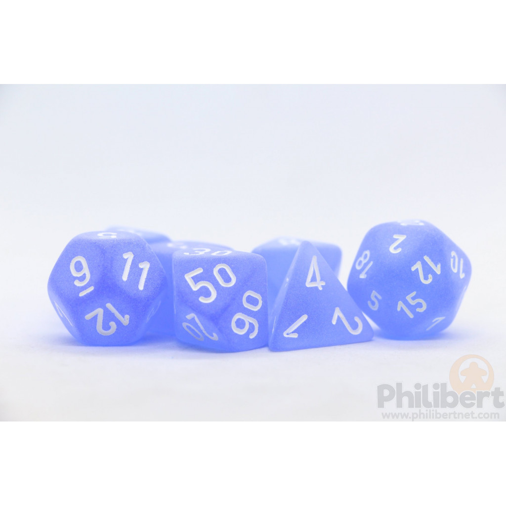 Set de 7 Dés JDR Chessex : Frosted