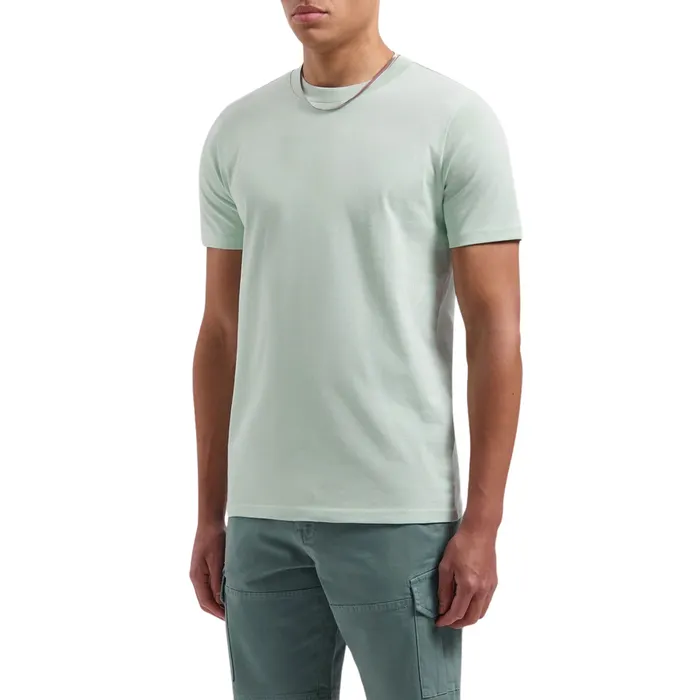 Pure Path Triangular Wordmark Logo Shirt Heren