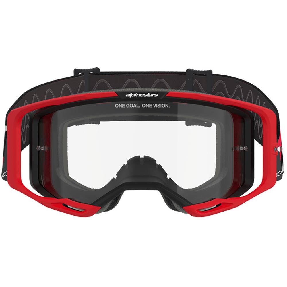 Alpinestars - Masque Vision 8 Luar Noir / Blanc / Rouge / Transparent