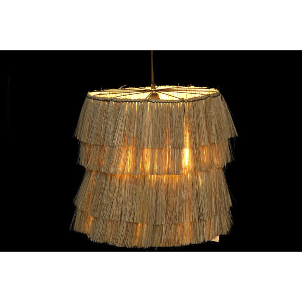 Suspension naturel métal 40 w jute (40 x 40 x 53 cm)