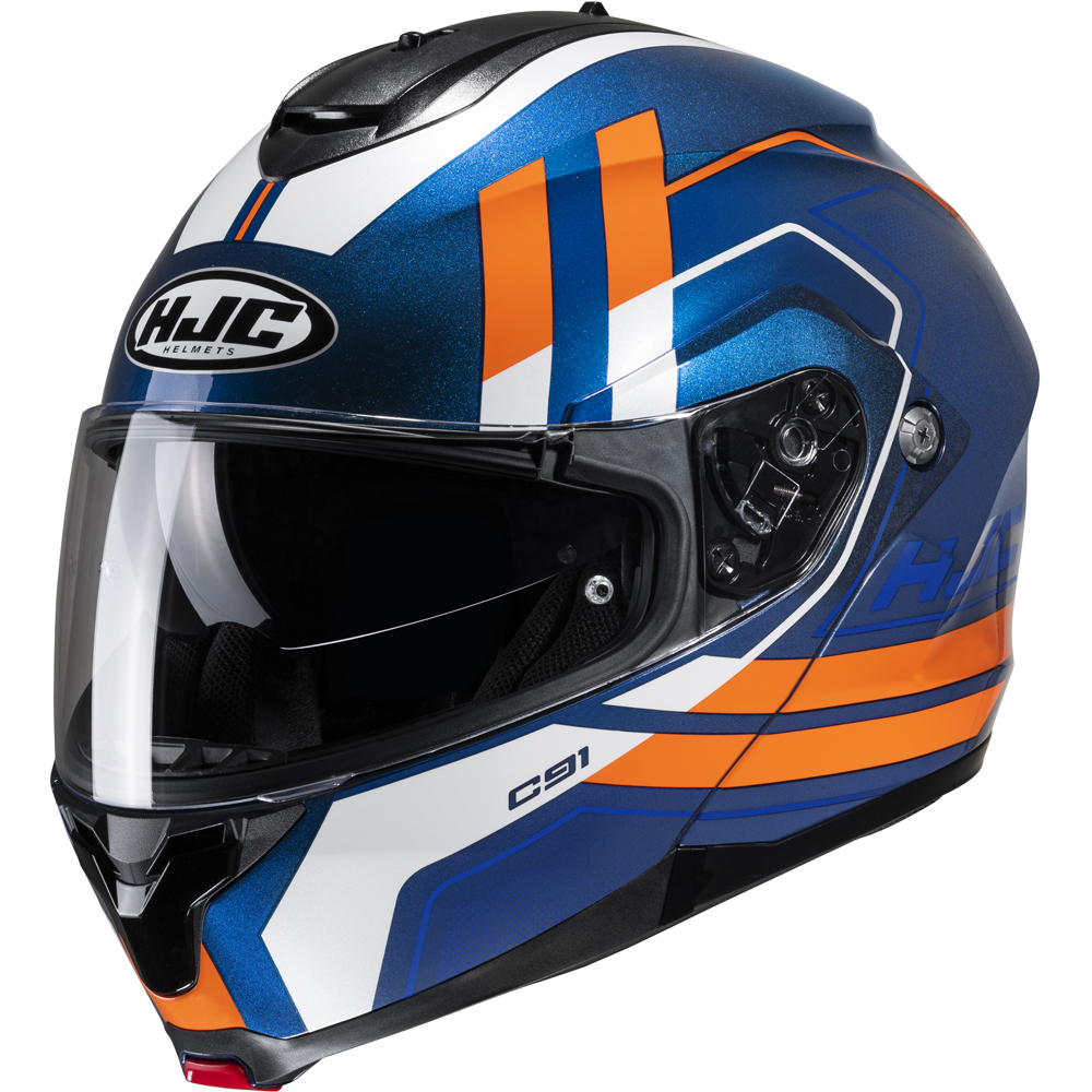 HJC - Casque C91 Octo MC27 / Bleu / Orange / Blanc