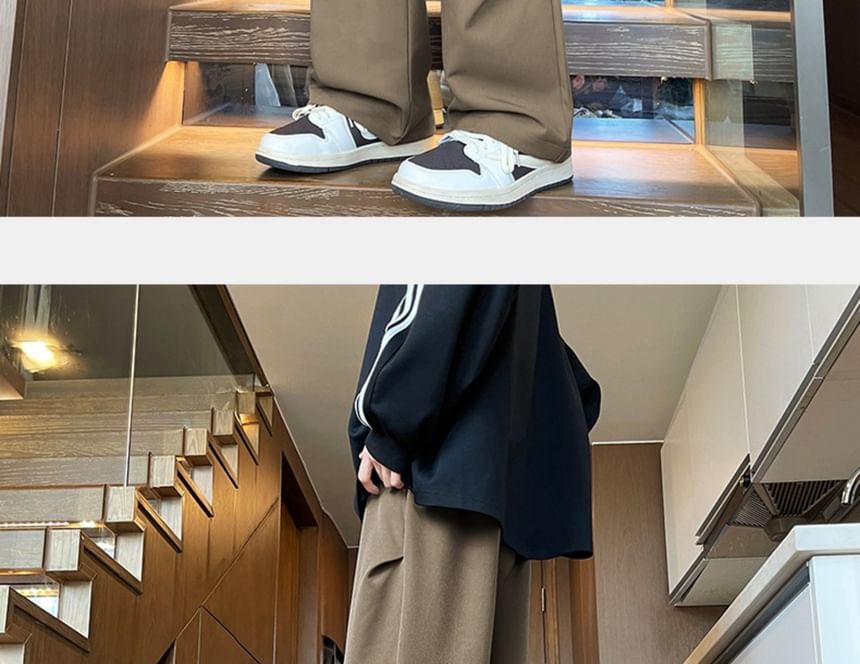 AXEN - Effen losse broek met trekkoord in de taille