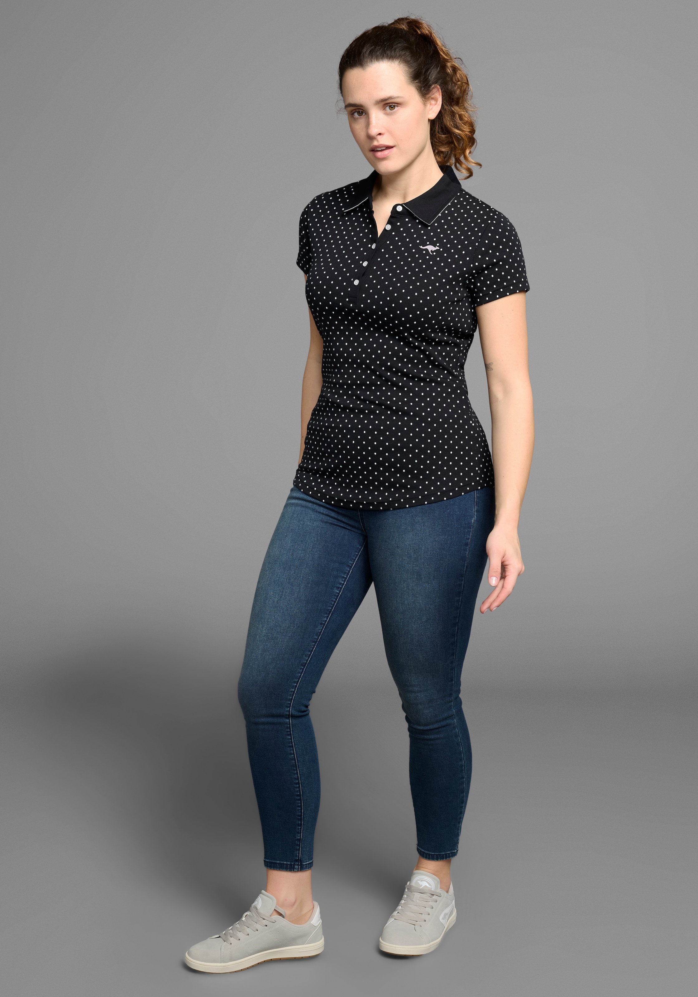 KangaROOS Poloshirt aus weicher Baumwollware, grosse Grössen