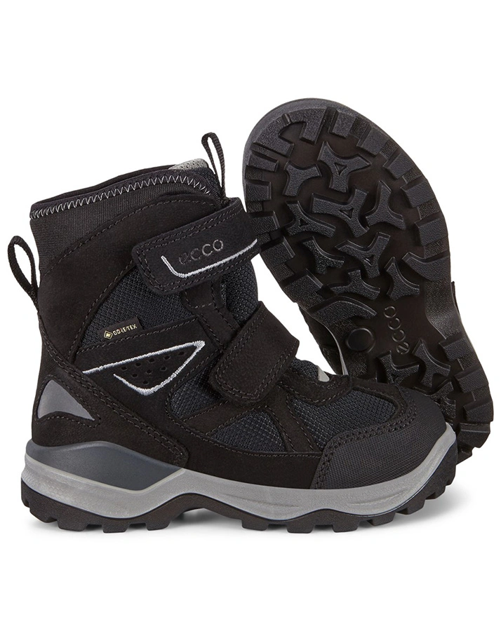 Leder-Winterboots SNOW MOUNTAIN gefüttert in black/black