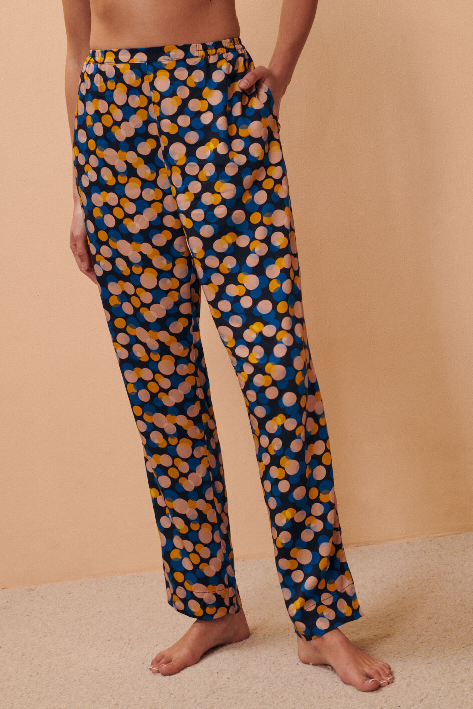 Pantalon - xmas dots bleu empire