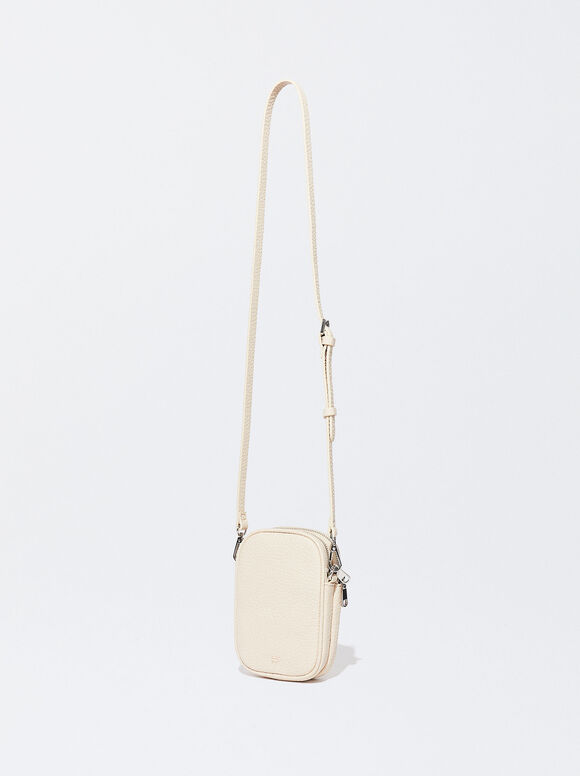 Bolsa para celular com alça de ombro - Off-White