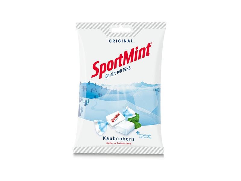 SportMint Kaubonbon Original 125 g Lutschbonbons mit Minze Geschmack