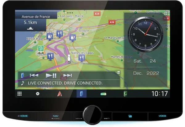 Kenwood DNR992RVS - Navigationssystem - display - 10.1