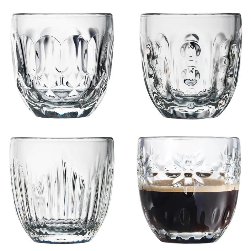 Coffret de 4 tasses à expresso, TROQUET La Rochère