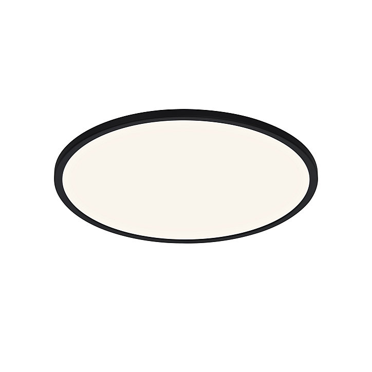 Plafonnier LED intégrée variable Yonnet 2100lm 19W IP20 43cm noir