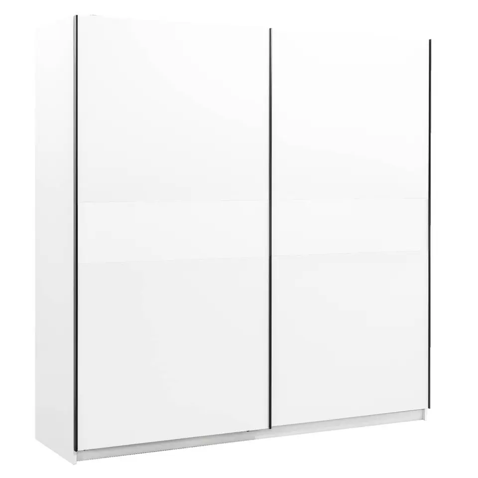 Schuifdeurkast Genua - wit - 204x200x60 cm