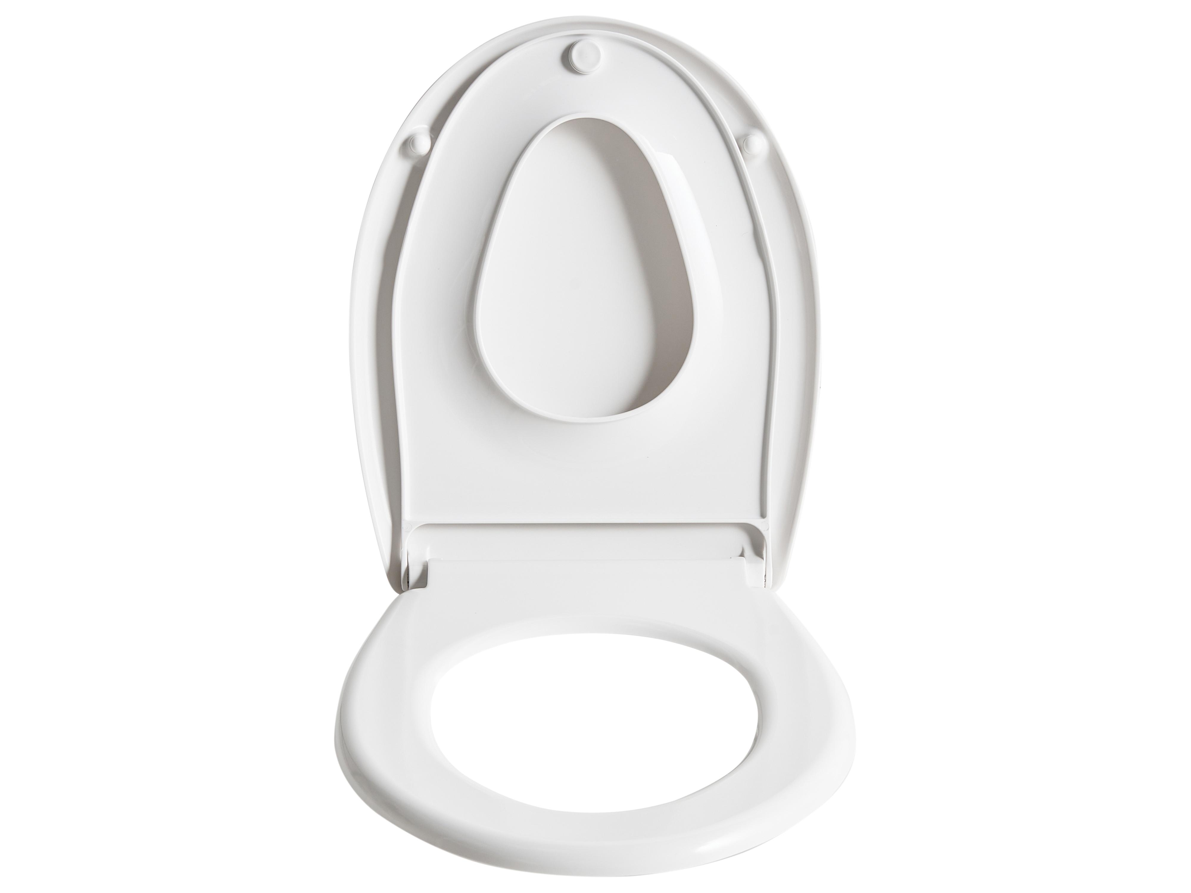 Toiletbril FAGNANO soft-close 2 in 1 Duroplast Wit