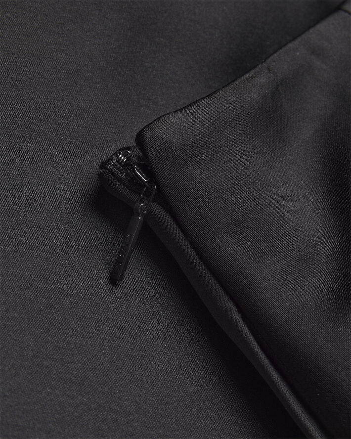 Ted Baker ERVA Asymmetric Satin Wrap Midi Ski Black
