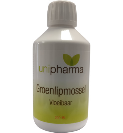 Unipharmagroenlipmossel Vloeibaar (200 ml)