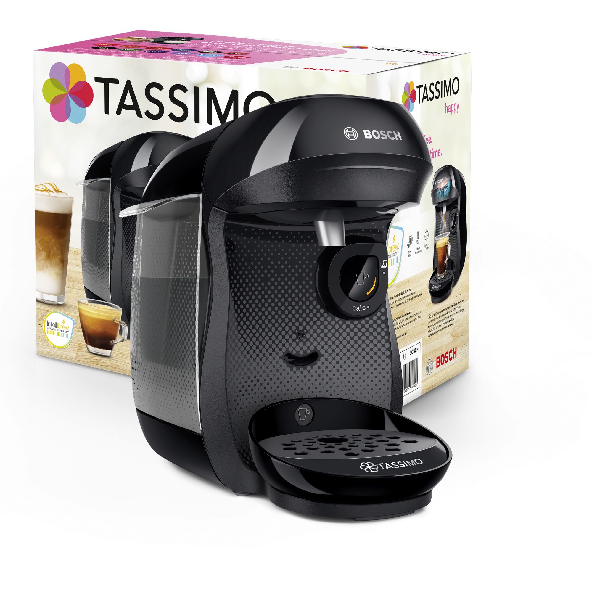 # PRODUTO RECONDICIONADO # TASSIMO HAPPY TAS1002N--B Máquina de Café Multibebidas
