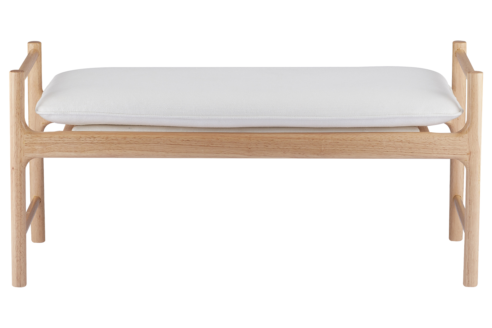Edit benk Heltre ask natur offwhite  tekstil