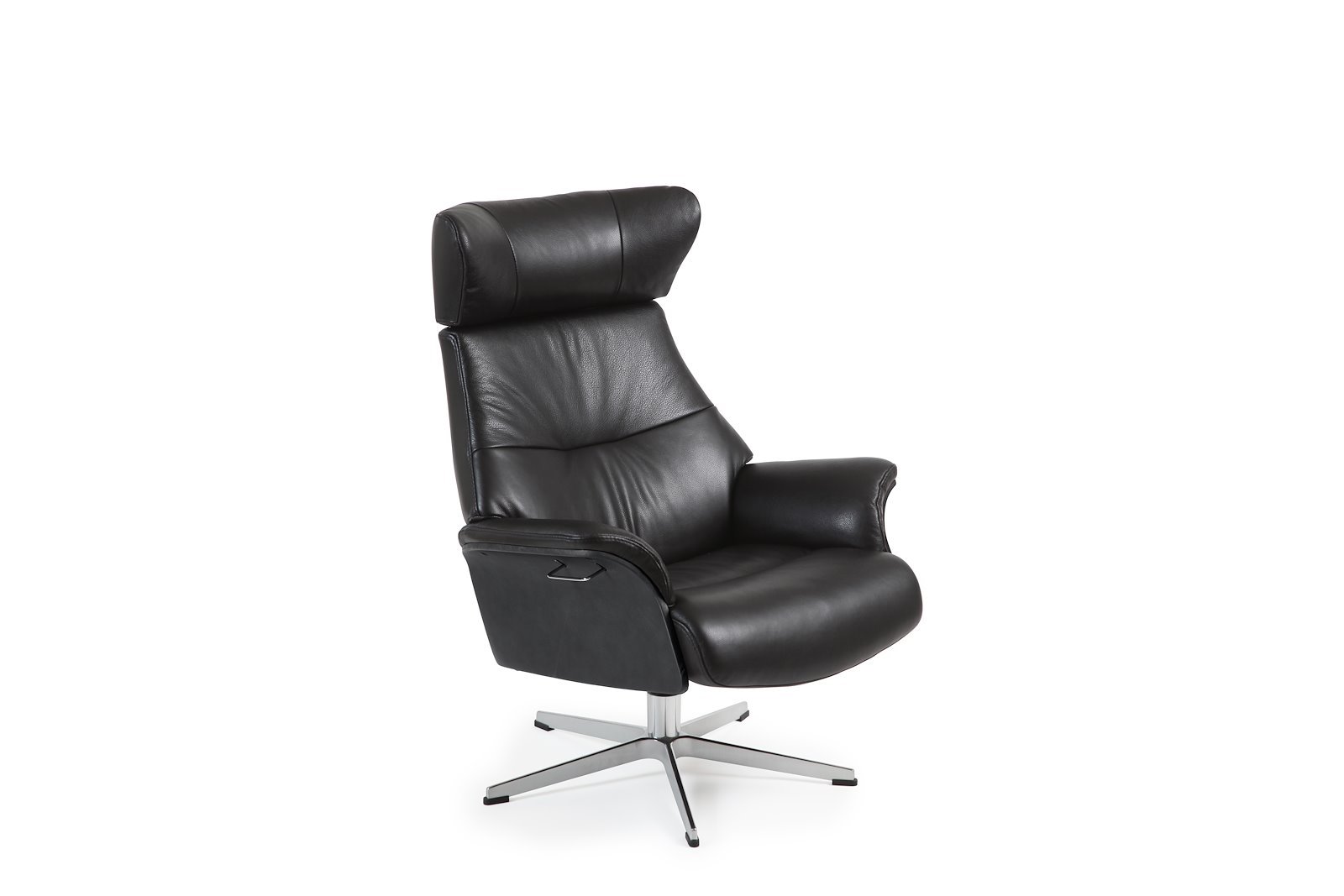 Air lenestol I Hud Fantasy 2514-89 Black, std sort eik, std svingfot alu