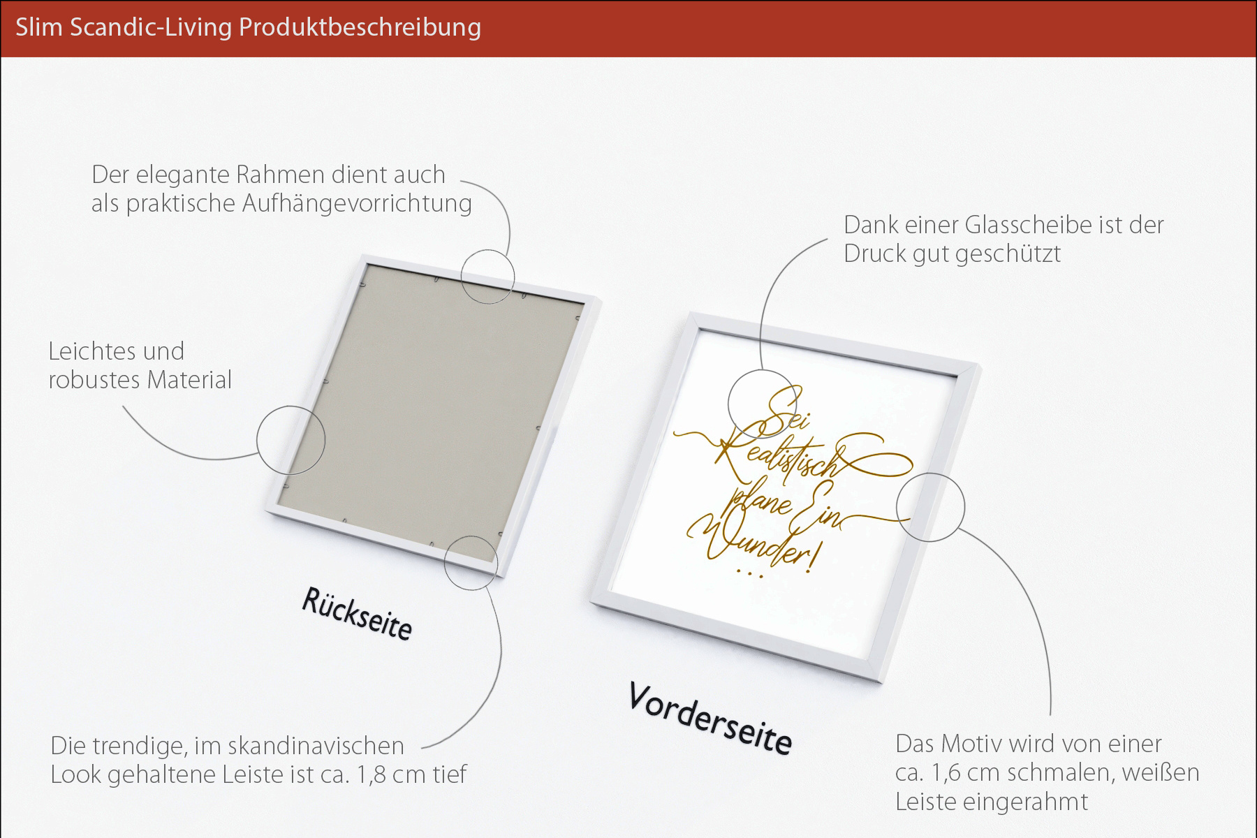 Gerahmtes Bild EIN WUNDER