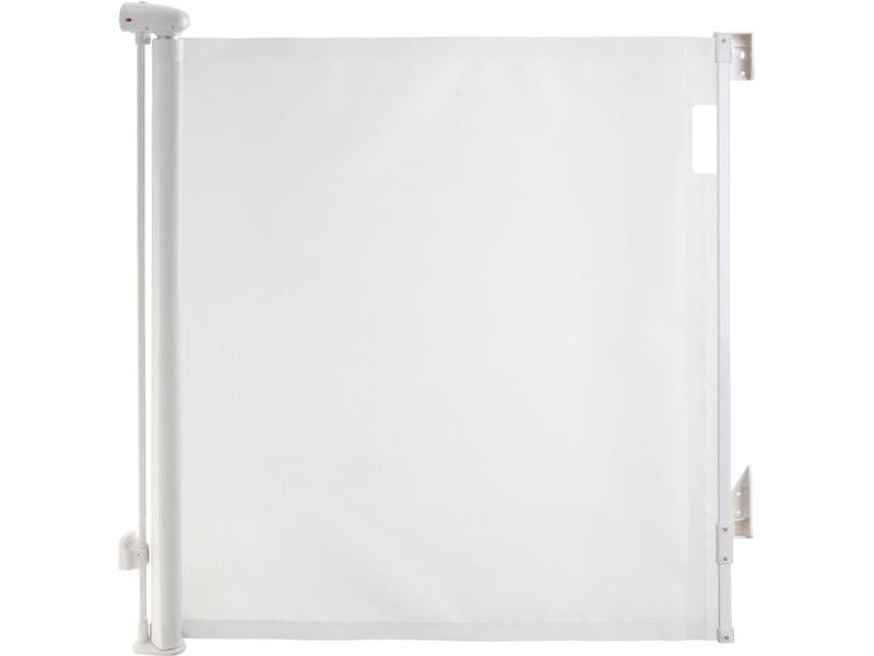 DREAMBABY Türschutzgitter Glide n Hide 60 cm - 140 cm Weiss Einziehbares Türschutzgitter zum Anschrauben